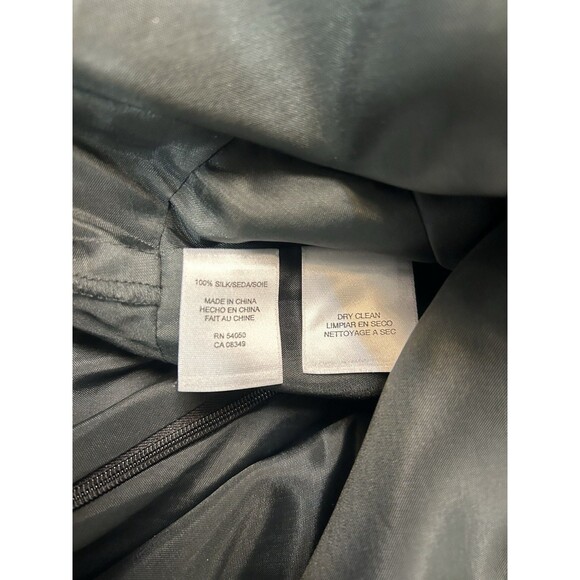 Anne Klein 100% Silk Black Women's Size 10 Sleeveless Dress Sparkle Straps Party - Picture 10 of 16